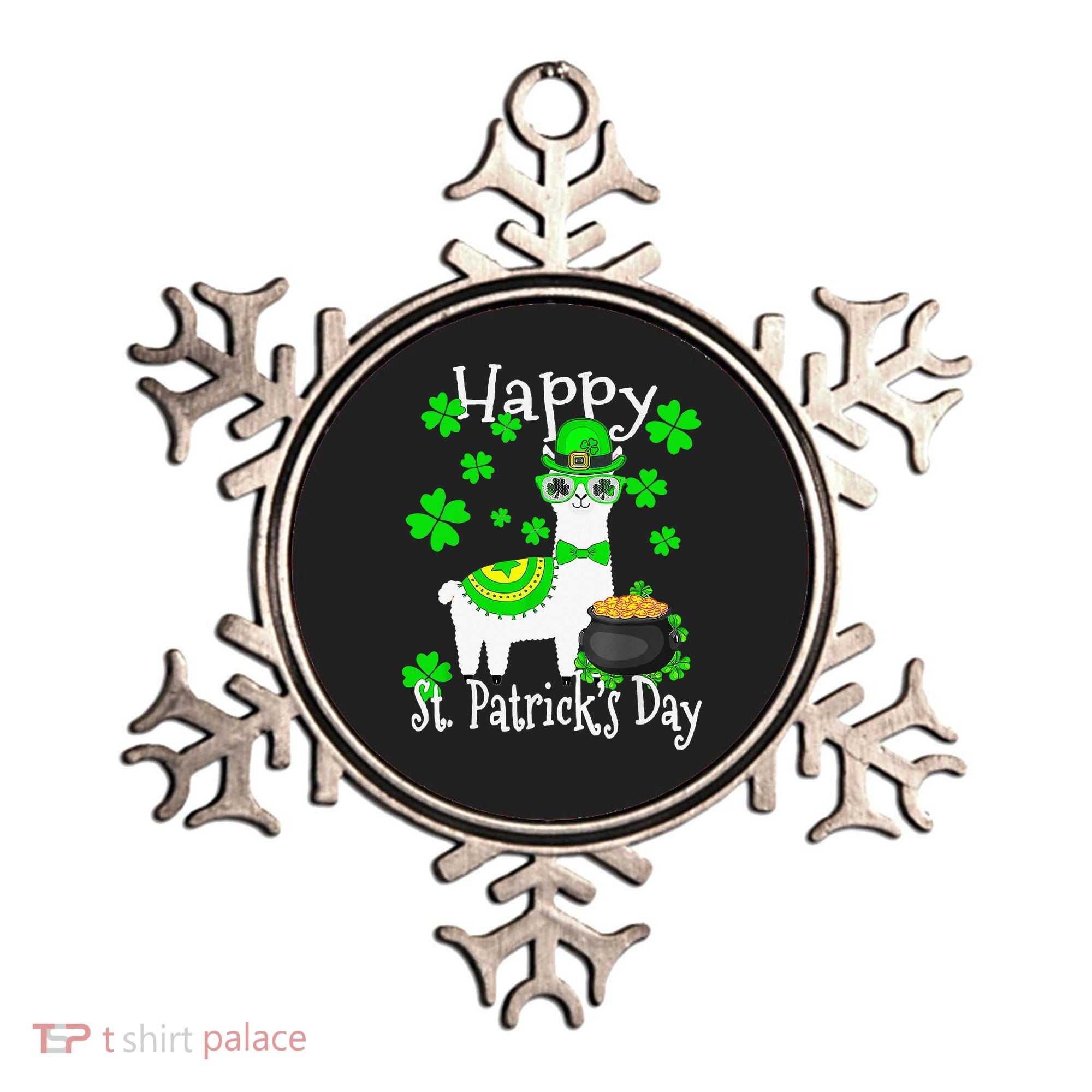 Happy St Patrick's Day Irish Shamrock Leprechaun Ornament