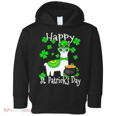 Happy St Patrick's Day Irish Shamrock Leprechaun Toddler Hoodie