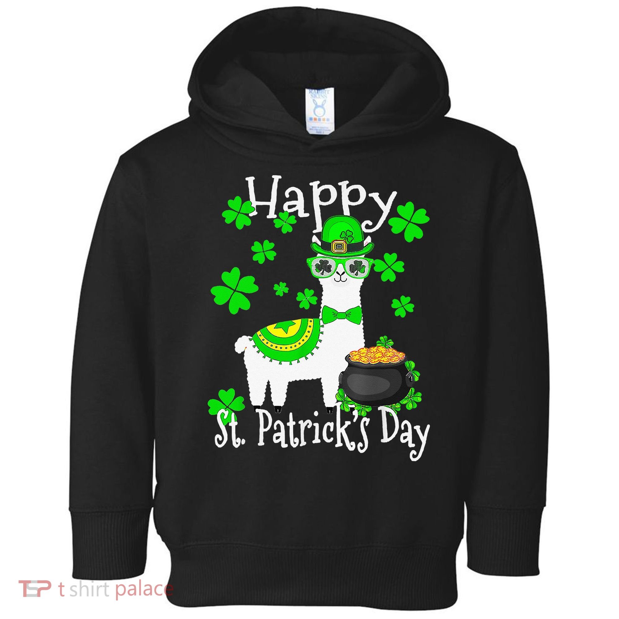 Happy St Patrick's Day Irish Shamrock Leprechaun Toddler Hoodie