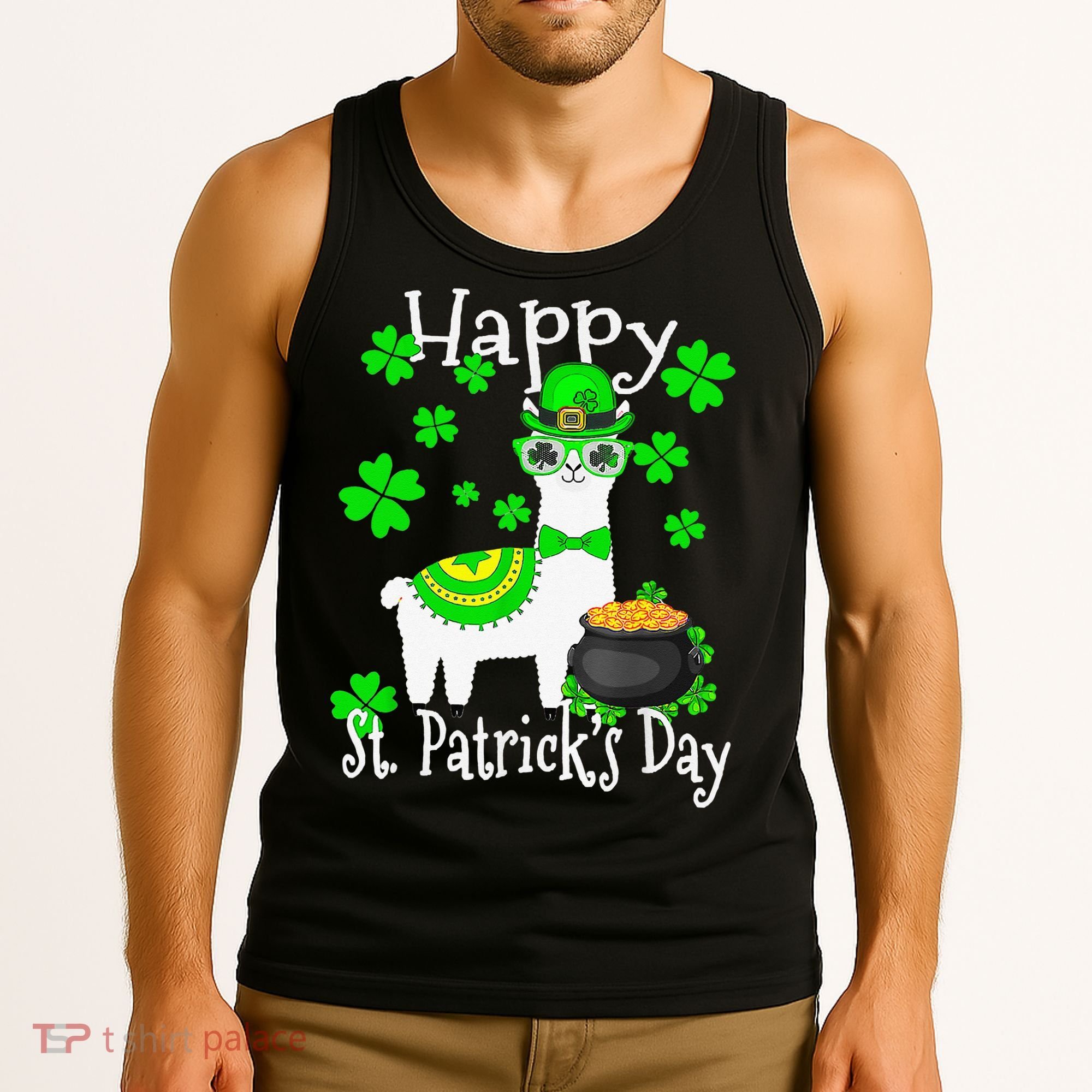 Happy St Patrick's Day Irish Shamrock Leprechaun Tank Top