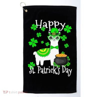 Happy St Patrick's Day Irish Shamrock Leprechaun Golf Towel