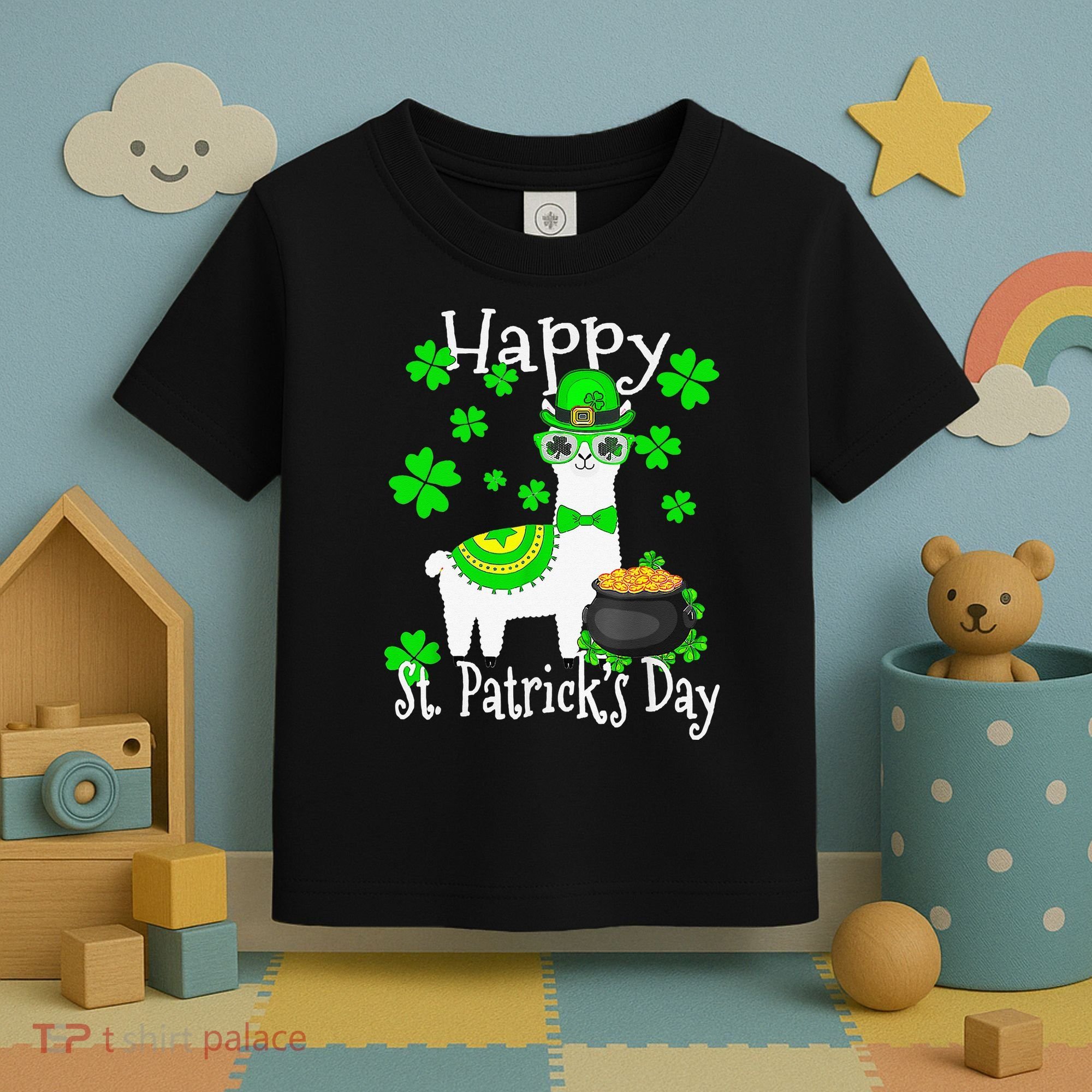 Happy St Patrick's Day Irish Shamrock Leprechaun Toddler T-Shirt