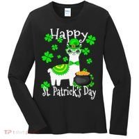 Happy St Patrick's Day Irish Shamrock Leprechaun Women's Long Sleeve Shirt thumb 0