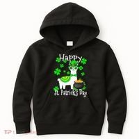 Happy St Patrick's Day Irish Shamrock Leprechaun Kids Hoodie thumb 0