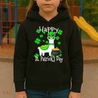 Happy St Patrick's Day Irish Shamrock Leprechaun Kids Hoodie thumb 3