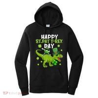 Happy St Pat T Rex Day Dino Shamrock St Patricks Day Gift Women's Hoodie thumb 0