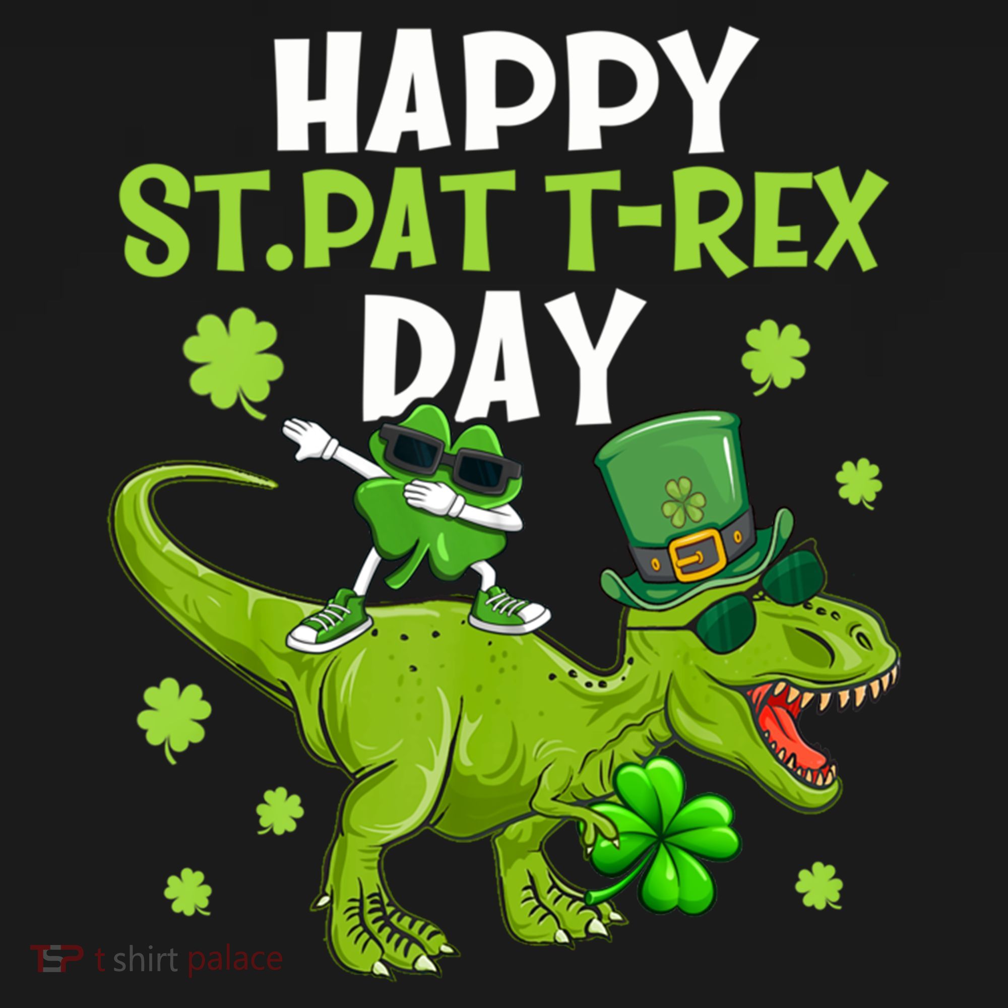 Happy St Pat T Rex Day Dino Shamrock St Patricks Day Gift Women's Hoodie