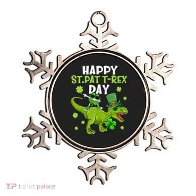 Happy St Pat T Rex Day Dino Shamrock St Patricks Day Gift Ornament