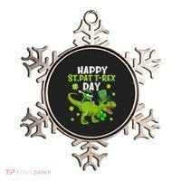 Happy St Pat T Rex Day Dino Shamrock St Patricks Day Gift Ornament thumb 0