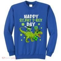 Happy St Pat T Rex Day Dino Shamrock St Patricks Day Gift Sweatshirt thumb 0