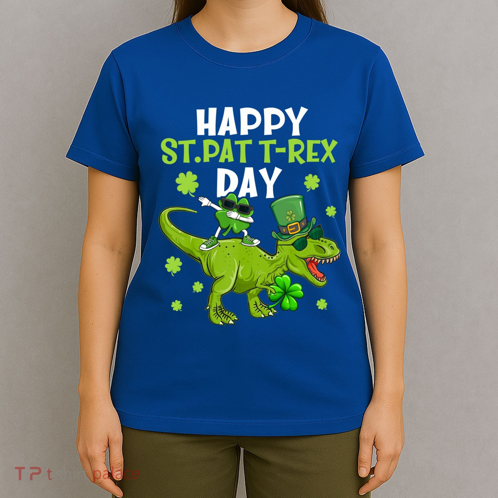 Happy St Pat T Rex Day Dino Shamrock St Patricks Day Gift T-Shirt