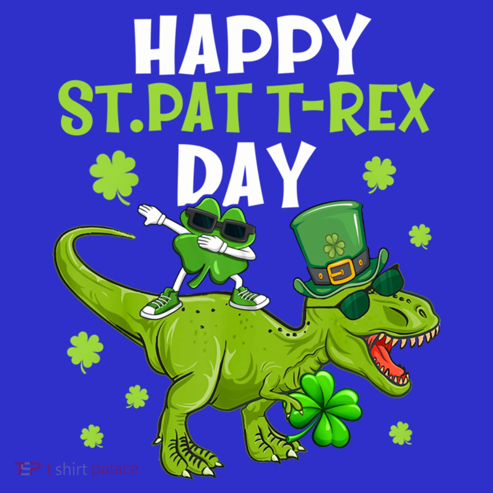 Happy St Pat T Rex Day Dino Shamrock St Patricks Day Gift Mousepad
