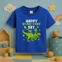 Happy St Pat T Rex Day Dino Shamrock St Patricks Day Gift Toddler T-Shirt thumb 3
