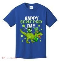 Happy St Pat T Rex Day Dino Shamrock St Patricks Day Gift Kids T-Shirt thumb 0