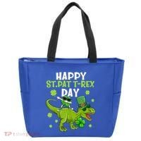 Happy St Pat T Rex Day Dino Shamrock St Patricks Day Gift Tote Bag thumb 0