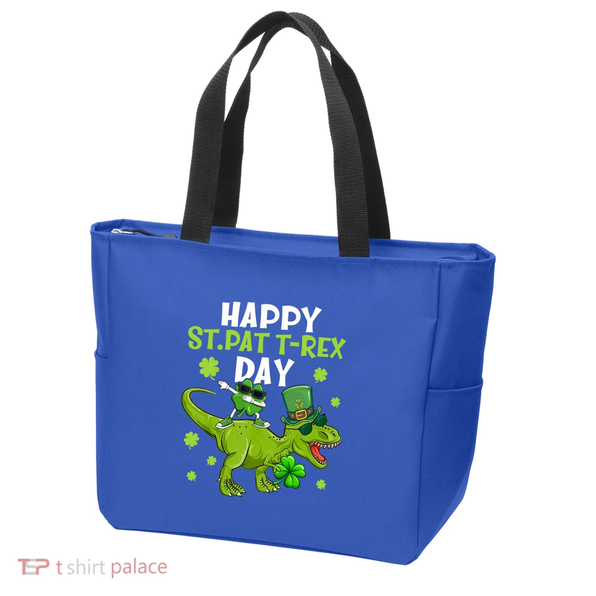 Happy St Pat T Rex Day Dino Shamrock St Patricks Day Gift Tote Bag