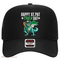 Happy St Pat T Rex Saint Patrick's Day Irish Flag Hat thumb 0