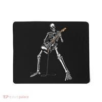 Halloween Skeleton Playing Guitar Rock And Roll Band Tees Mousepad thumb 0
