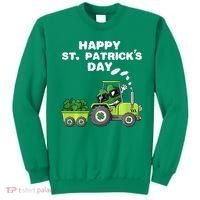 Happy St Patricks Day Shamrock Tractor Clover Sweatshirt thumb 0
