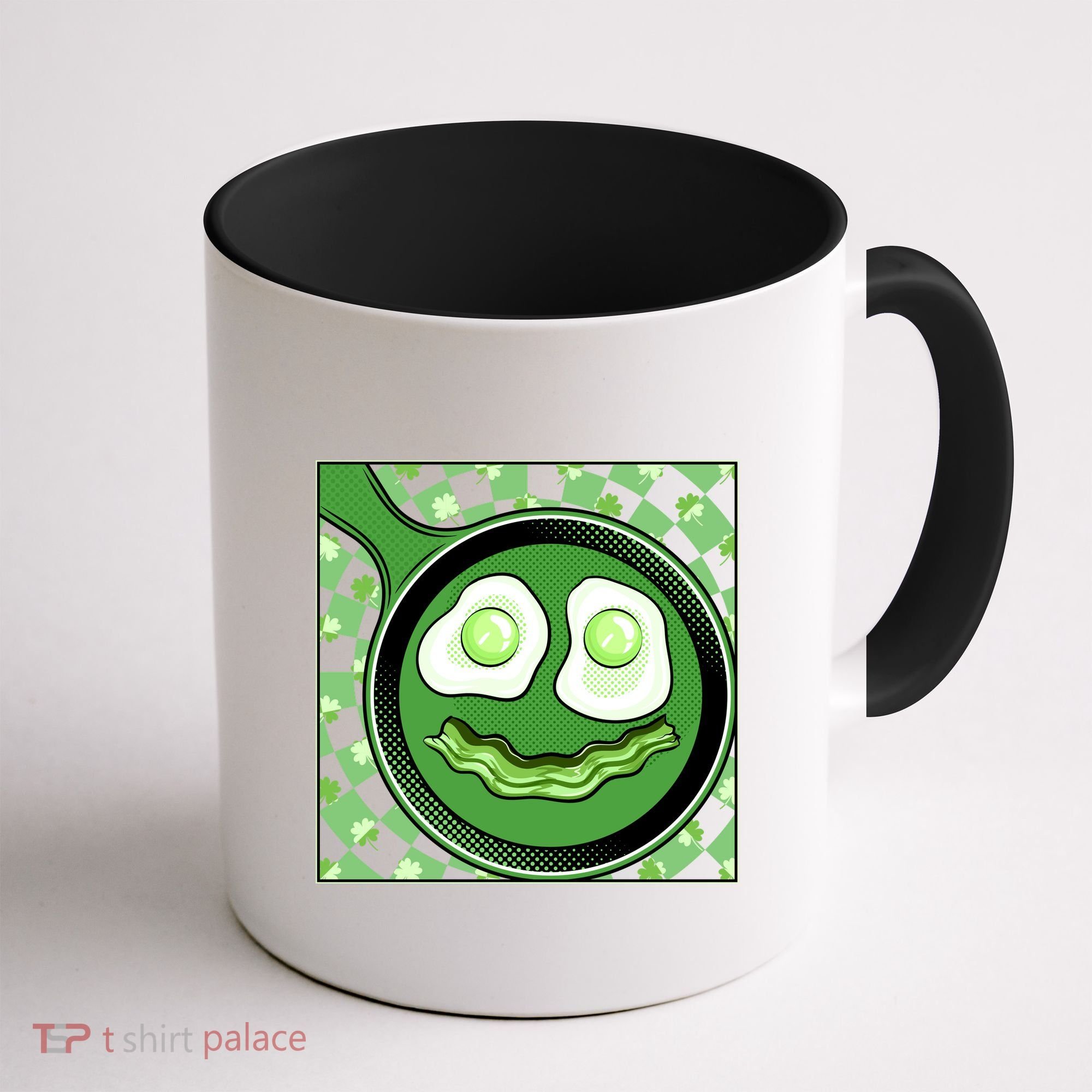 Happy St Patricks Day Green Eggs And Bacon Smile Coffee Mug