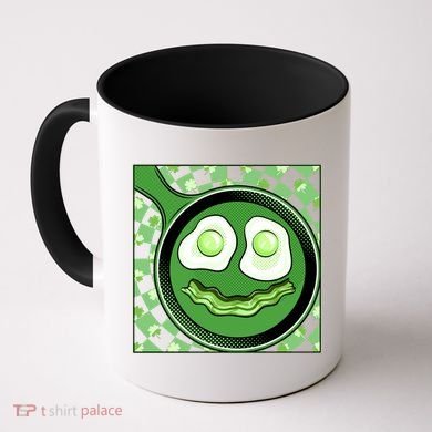 Happy St Patricks Day Green Eggs And Bacon Smile Coffee Mug