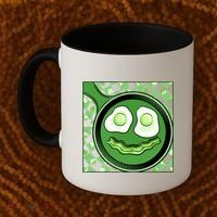 Happy St Patricks Day Green Eggs And Bacon Smile Coffee Mug thumb 2