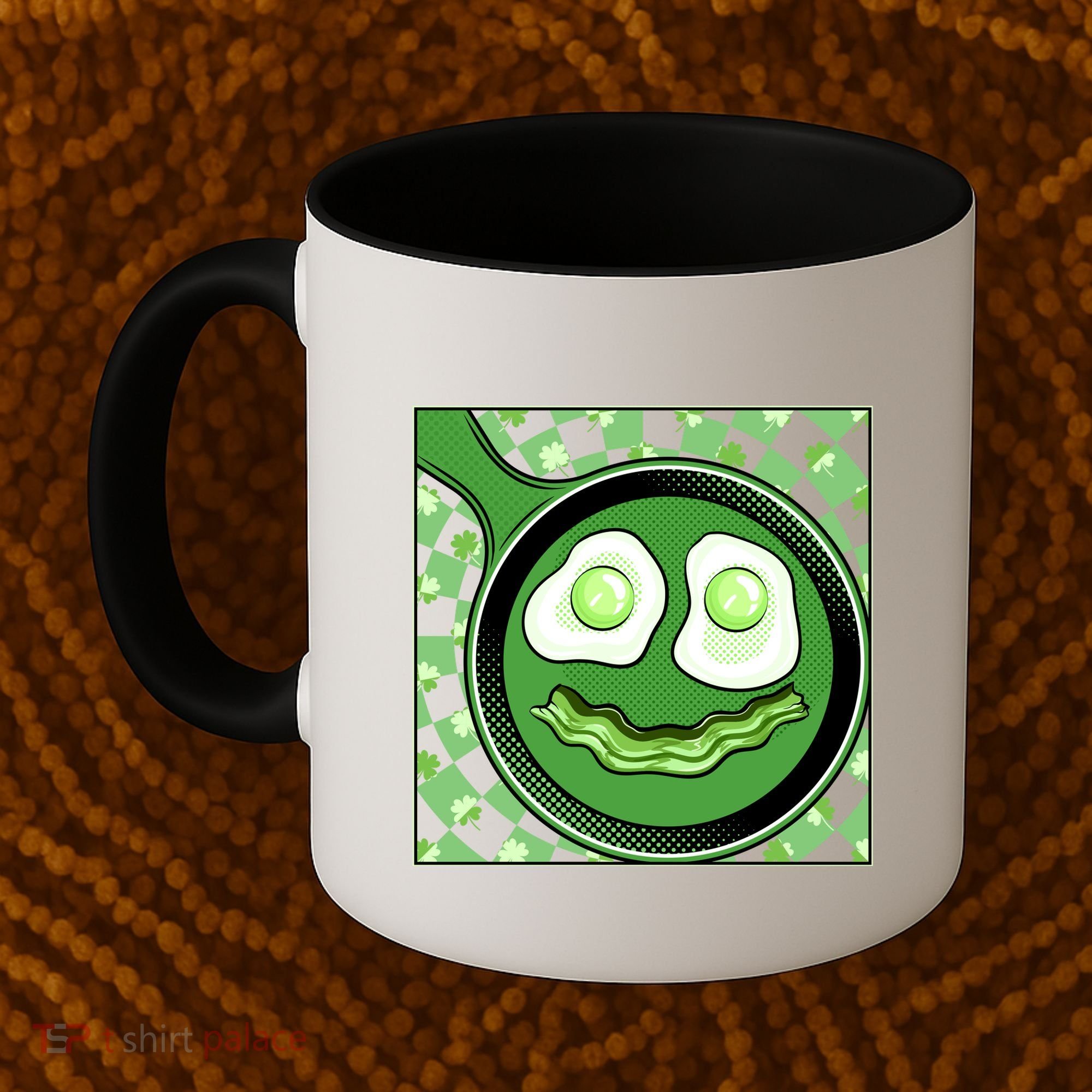Happy St Patricks Day Green Eggs And Bacon Smile Coffee Mug