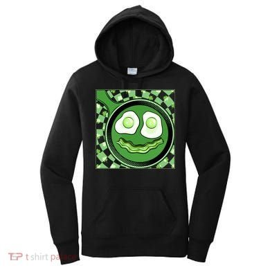 Happy St Patricks Day Green Eggs And Bacon Smile Women's Hoodie