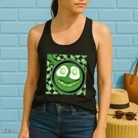 Happy St Patricks Day Green Eggs And Bacon Smile Women's Tank Top thumb 2