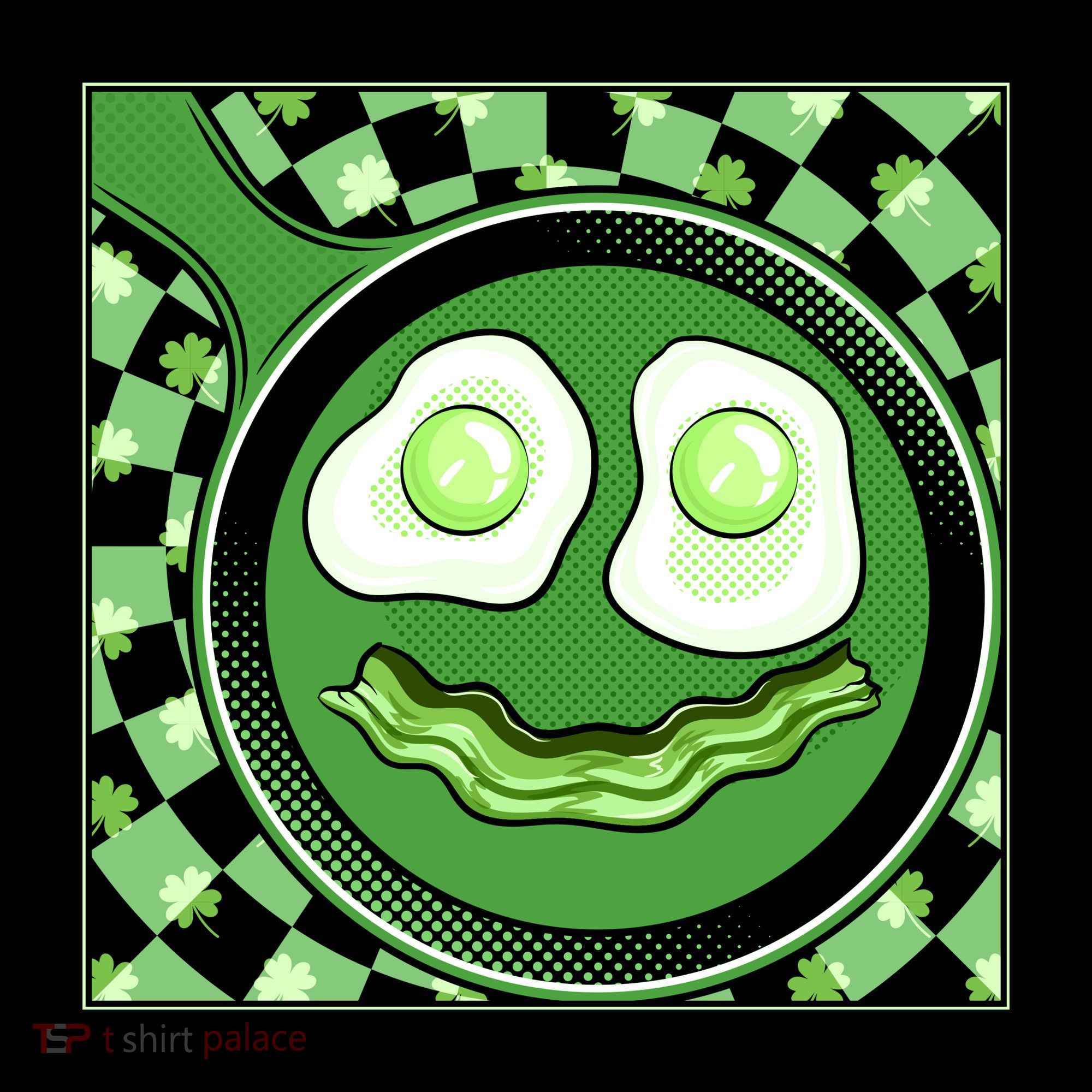 Happy St Patricks Day Green Eggs And Bacon Smile Baby Bodysuit