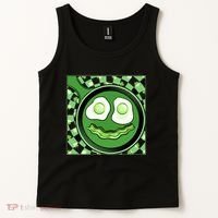 Happy St Patricks Day Green Eggs And Bacon Smile Tank Top thumb 2