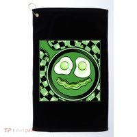 Happy St Patricks Day Green Eggs And Bacon Smile Golf Towel thumb 0