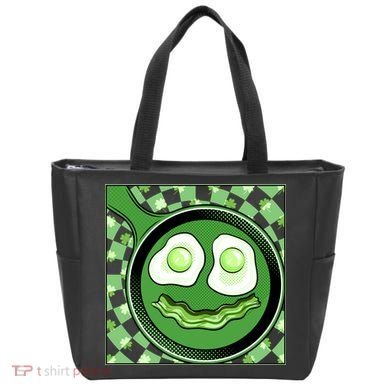 Happy St Patricks Day Green Eggs And Bacon Smile Tote Bag