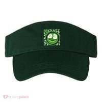 Happy St Patricks Day Green Eggs And Bacon Smile Visor thumb 0
