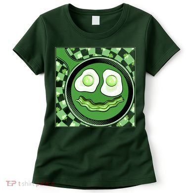 Happy St Patricks Day Green Eggs And Bacon Smile Women's T-Shirt