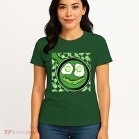Happy St Patricks Day Green Eggs And Bacon Smile Women's T-Shirt thumb 4