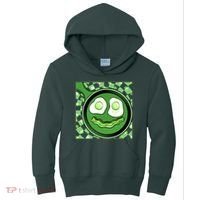 Happy St Patricks Day Green Eggs And Bacon Smile Kids Hoodie thumb 0