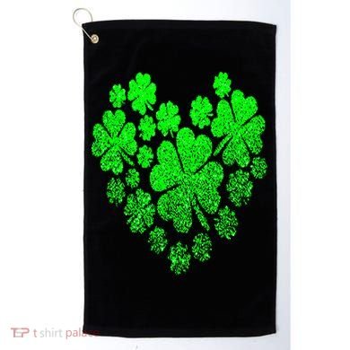 Happy St. Patrick Days Shamrock Golf Towel