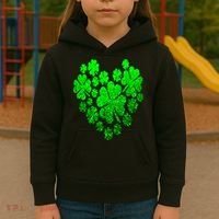 Happy St. Patrick Days Shamrock Kids Hoodie thumb 3