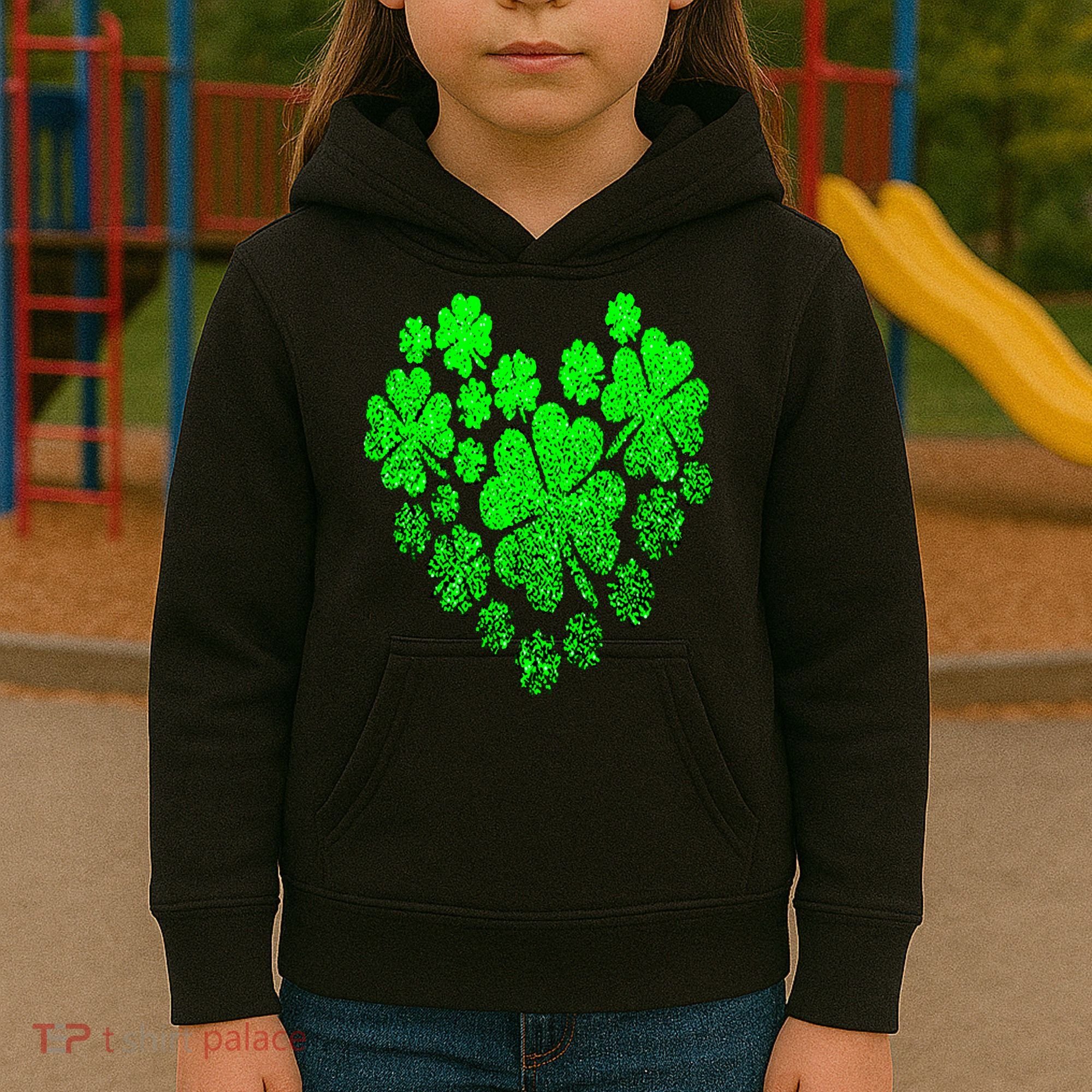 Happy St. Patrick Days Shamrock Kids Hoodie
