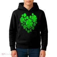 Happy St. Patrick Days Shamrock Kids Hoodie thumb 4