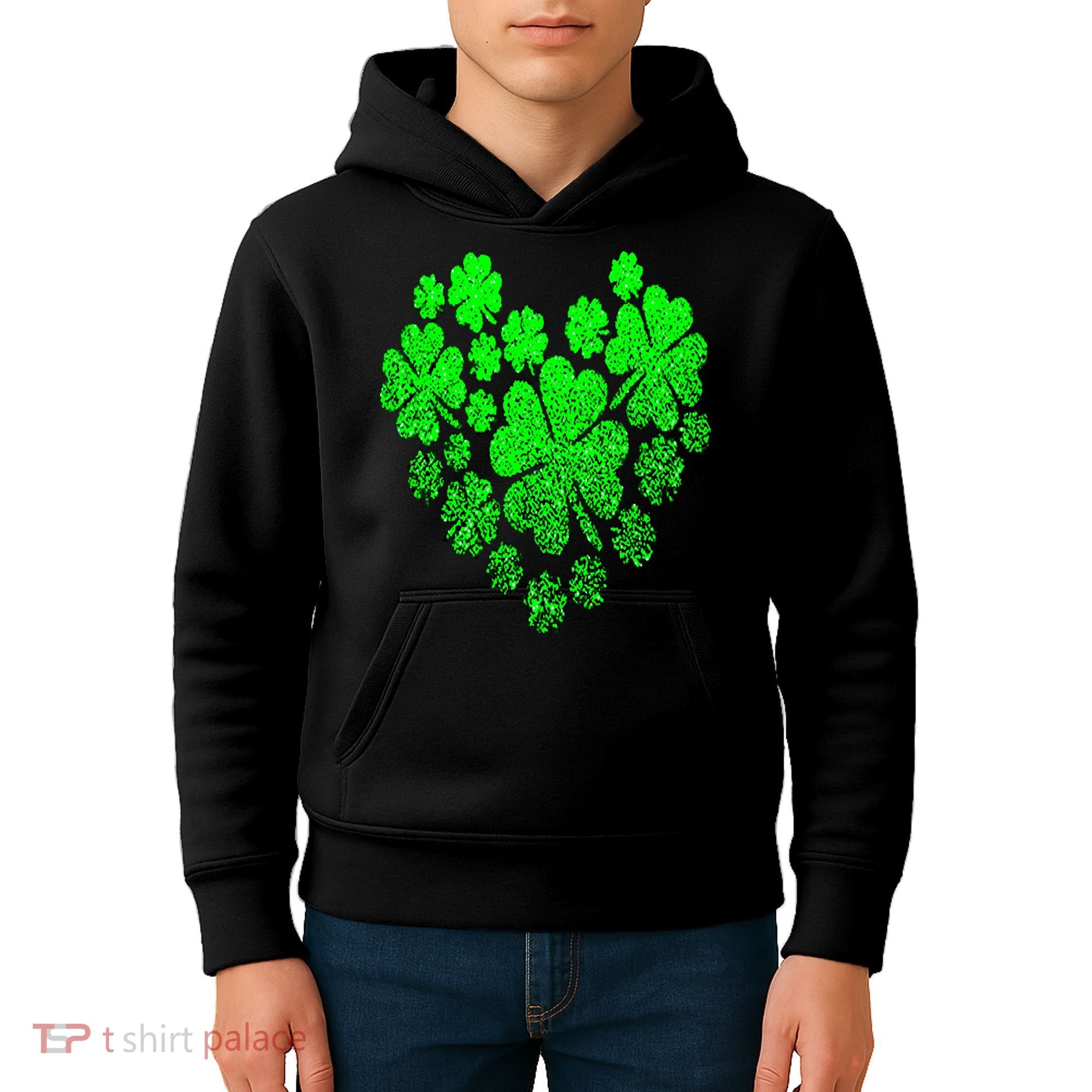 Happy St. Patrick Days Shamrock Kids Hoodie
