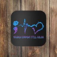 Heartbeat Semicolon Prevention Awareness Coaster thumb 0