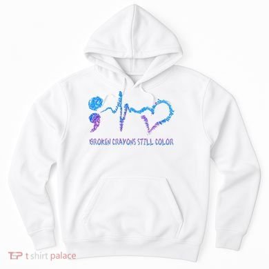 Heartbeat Semicolon Prevention Awareness Hoodie