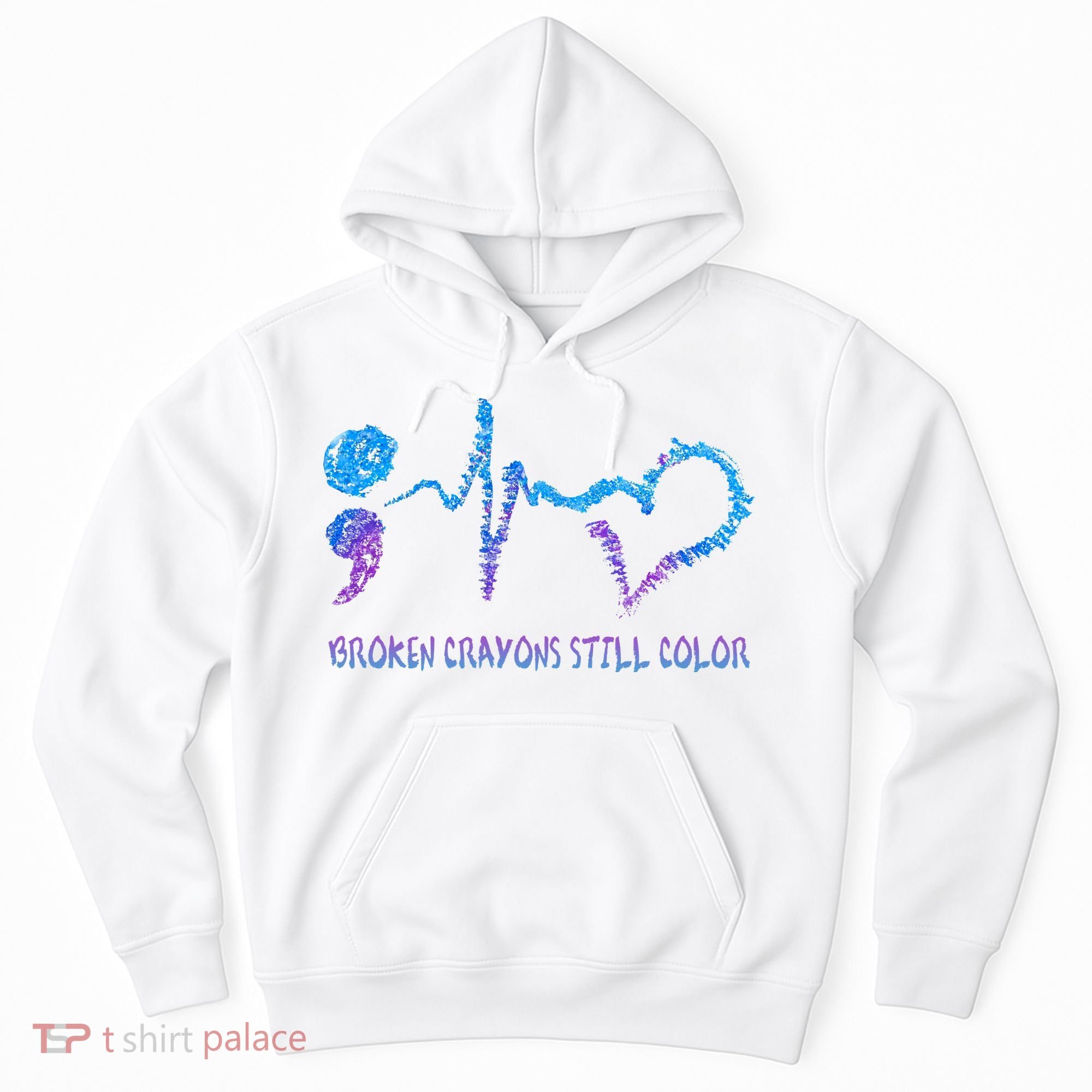 Heartbeat Semicolon Prevention Awareness Hoodie