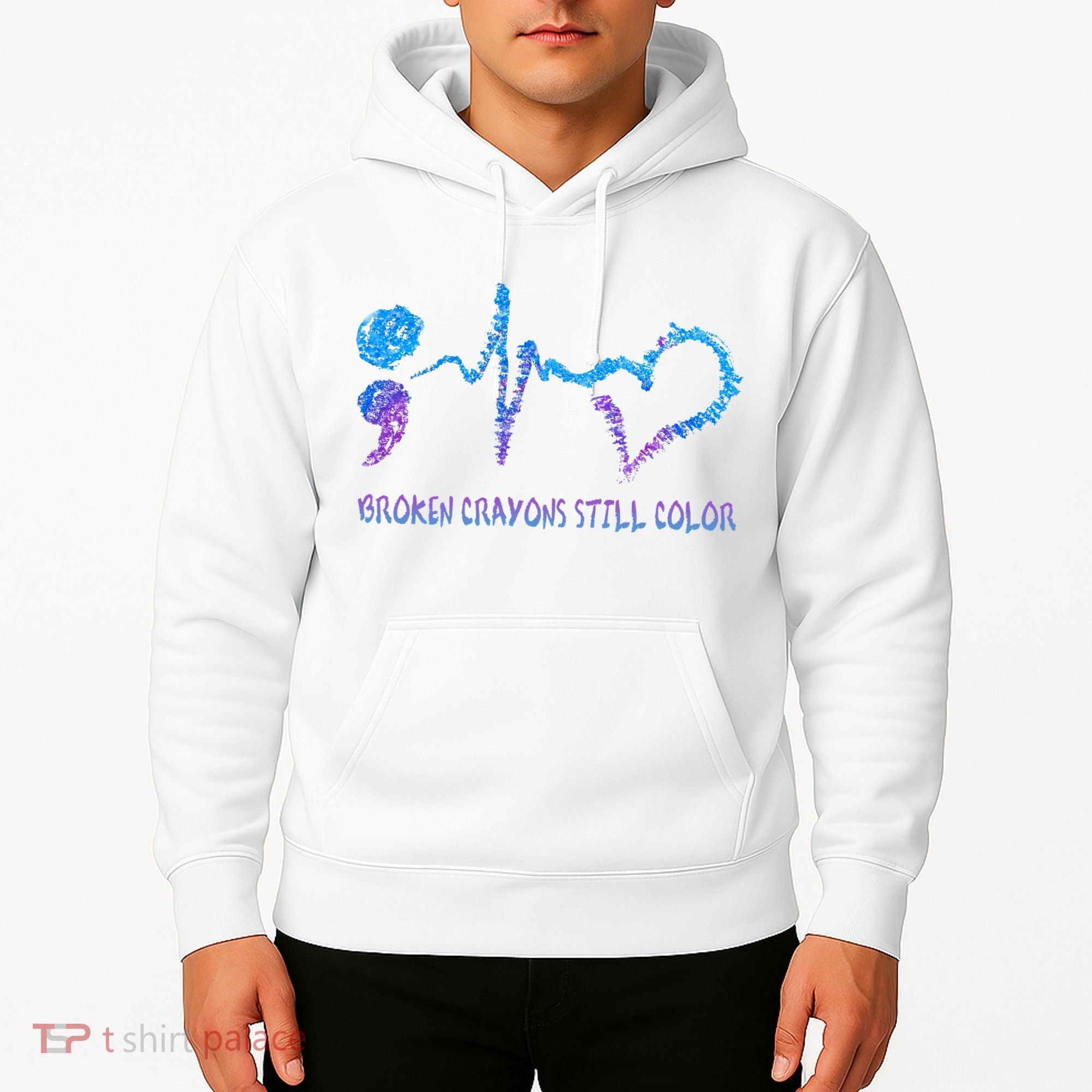 Heartbeat Semicolon Prevention Awareness Hoodie
