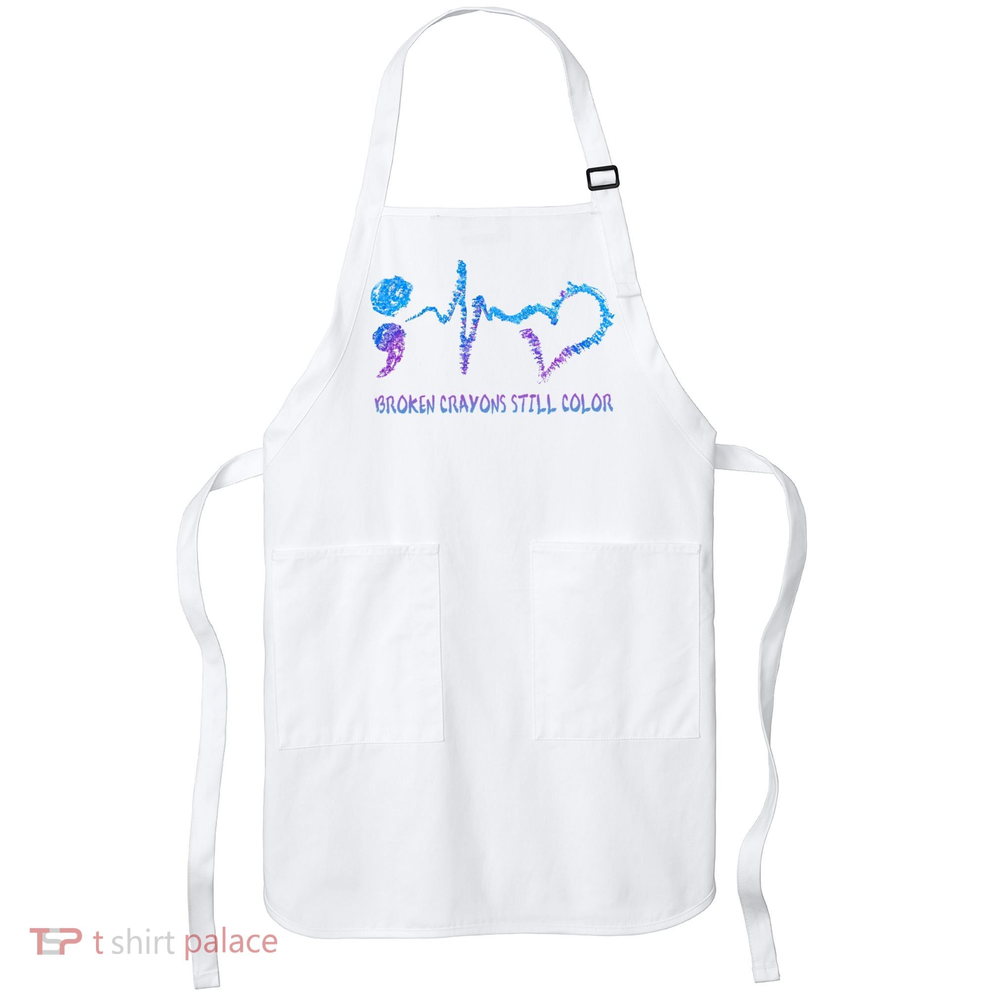 Heartbeat Semicolon Prevention Awareness Apron