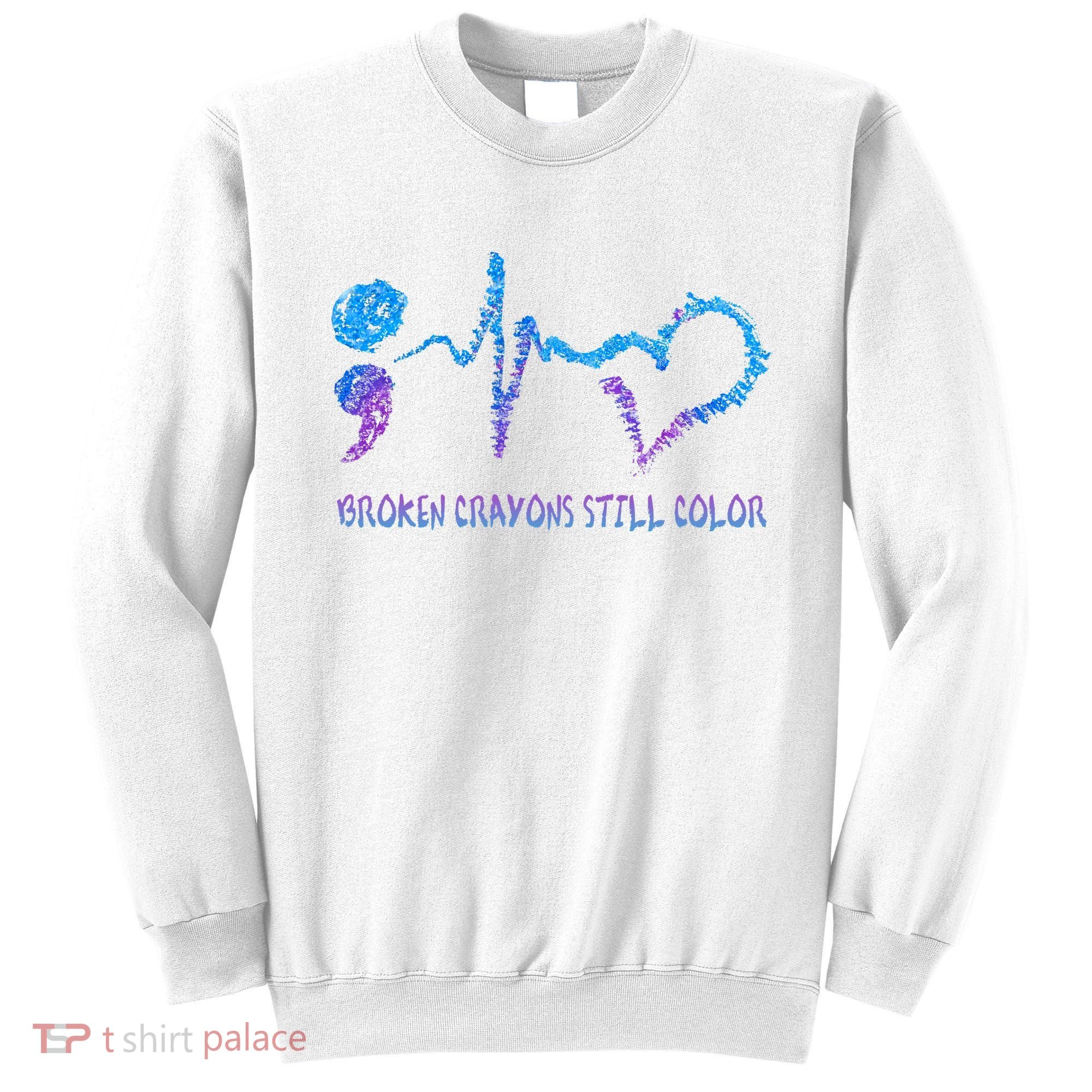 Heartbeat Semicolon Prevention Awareness Sweatshirt