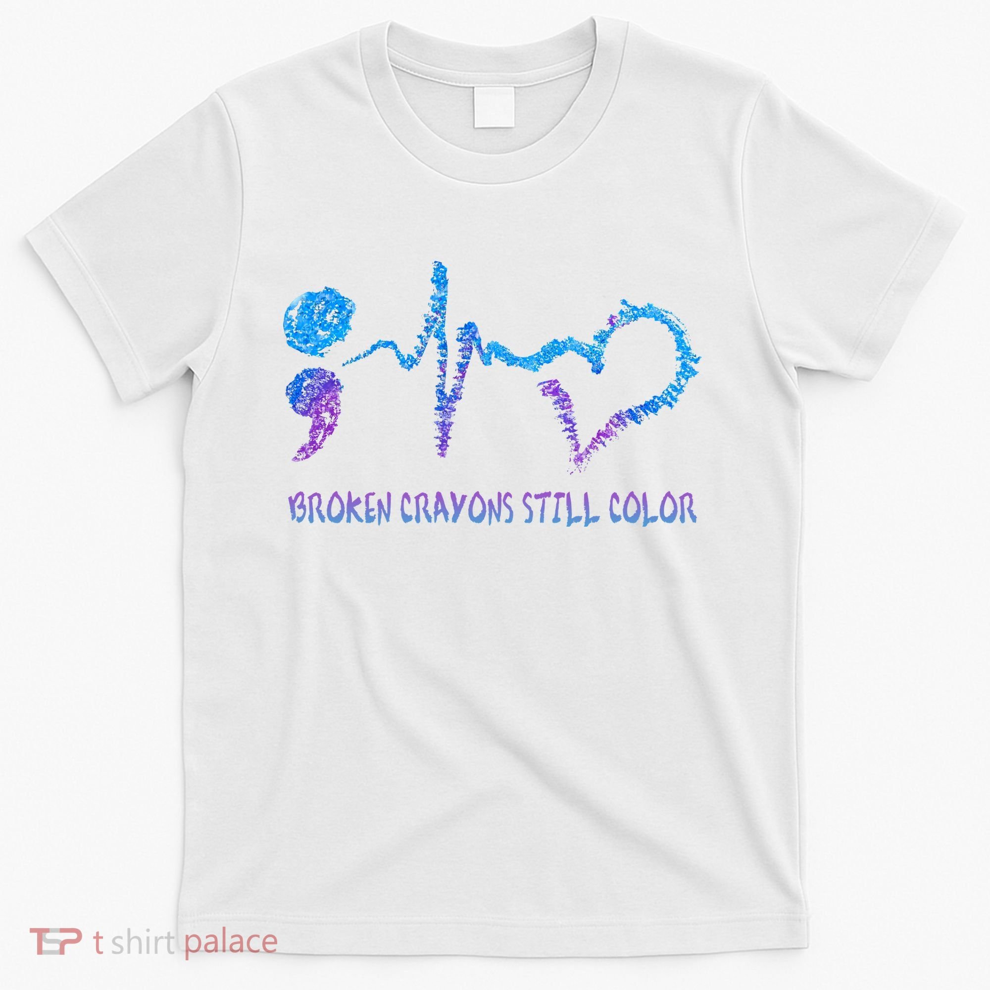 Heartbeat Semicolon Prevention Awareness T-Shirt