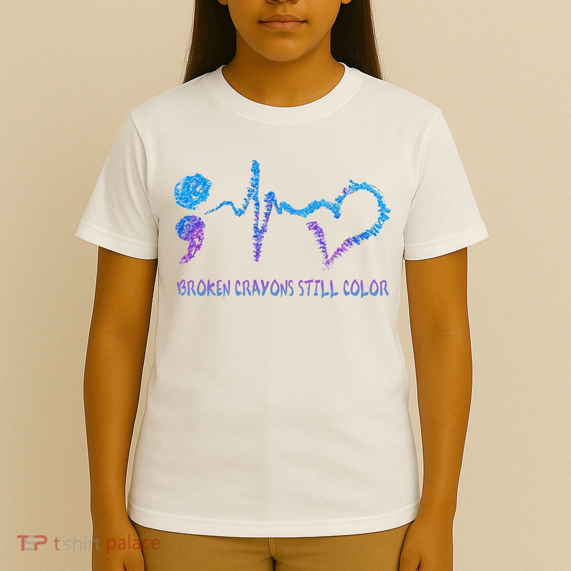 Heartbeat Semicolon Prevention Awareness T-Shirt